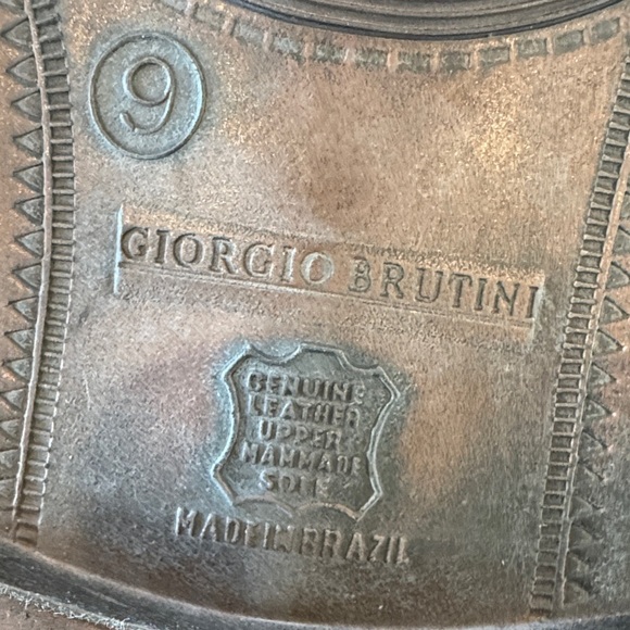 Giorgio Brutini Brown Leather Fisherman Sandals Made In Brazil Size 9 - Picture 10 of 10